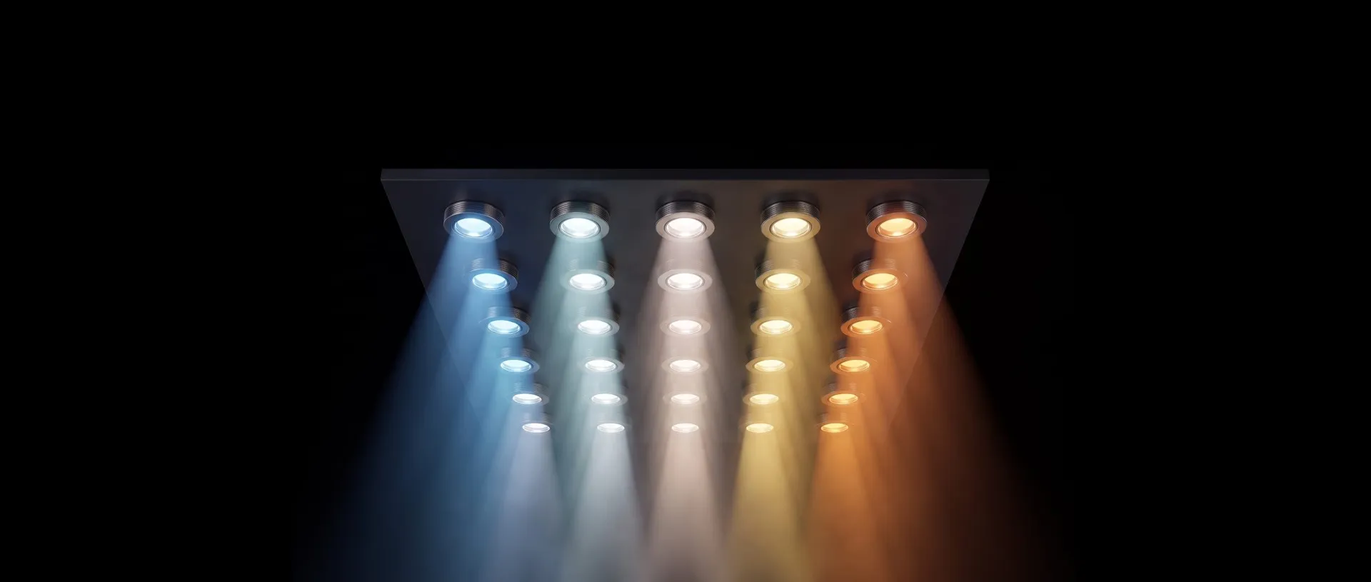 Color Control & Evaluation - multi-color-temperature spotlight matrix
